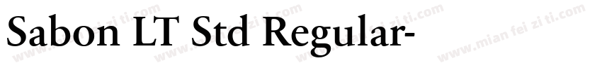 Sabon LT Std Regular字体转换